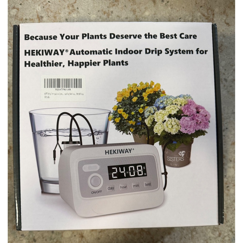 HEKIWAY Automatic Indoor Drip Irrigation System Programmable Plant Waterer Kit‎